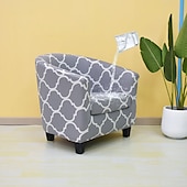 billige Lenestoldeksel og armløst stolomslag-klubb stoltrekk fat stol slipcover stretch badekar stol slipcover, lenestol sofatrekk for hunder kjæledyr,vaskbar sofamøbelbeskytter myk slitesterk