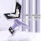 economico Cover Samsung-telefono Custodia Per Samsung Galaxy Capovolgi Z 6 Z Flip 5 Z Flip 4 Z Flip 3 Integrale Resistente agli urti Tinta unita Lega di alluminio