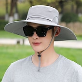 cheap Men's Hats-Adults Wide Brim Sun Hat UPF50+ Bucket Hat Waterproof Quick Dry Breathable Summer Hat for Fishing Camping &amp; Hiking