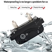 お買い得  犬用トレーニング用品-2 in 1 自動吠え防止 &amp; リモートトレーニング首輪電気 3 モードビープ振動衝撃防水充電式ペットの行動服従トレーニング