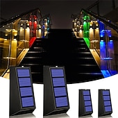 economico Applique per esterni-Lampada Da Giardino Solare Da Esterno Con Lampada Da Giardino Impermeabile Ip65 Cambia Colore RGB Illuminazione Solare Da Giardino