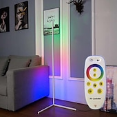 tanie ledowa lampa podłogowa-Nowoczesna narożna lampa podłogowa led nastrojowe światło światła kolorowa sypialnia salon dekoracja wnętrz oświetlenie wewnętrzne lampy stojące