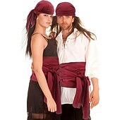 preiswerte Outfits-Retro Vintage Mittelalterlich Renaissance Bluse / Hemd Kopfschmuck Weste Seeräuber Pirat Ritter Kostüm Herren Seeräuber Maskerade Leistung Maskerade Weste Hemd Taillengürtel