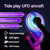 billiga Självlysande leksaker-fidget spinner fluga ufo mini drone boomerang magisk handkontrollerad flygande spinner leksak för barn vuxen tjänsteman för present till pojke&amp;amp;flickor