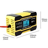 levne Testery a detektory-10ampérová nabíječka autobaterií 12V a 24v inteligentní plně automatická nabíječka baterií udržovací udržovací nabíječka pro sekačky na trávu lodní mořské olověné baterie