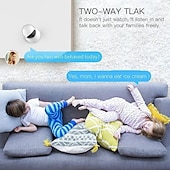 abordables Caméras IP d&#039;intérieur-720p caméra de sécurité ip sans fil cctv wifi caméra de surveillance à domicile prise en charge du moniteur pour bébé p2p téléphone télécommande filtre ir-cut vision nocturne infrarouge détection de