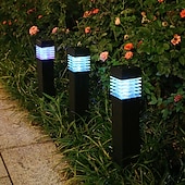 お買い得  経路ライト＆ランタン-屋外 LED 芝生ランプ ip65 防水屋外ガーデンポストボラードライトコラムランプアルミ通路私道の床芝生景観照明プラグインライトヴィラヤードパスキャンプパーティー装飾