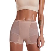 Χαμηλού Κόστους Εσώρουχα Σχηματισμού-Γυναικεία Σορτς Scrunch Butt Διαμορφωτικός Ρουχισμός Μοντέρνα Καθημερινό σύντομο Σκέτο Κουρελού Δίχτυ Αφαίρεση δακτυλίου με ραγισμένα χέρια Αντίστροφη καρότσα Άνεση Έλεγχος κοιλιάς Υψηλή Ελαστικότητα