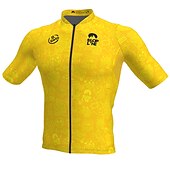 voordelige Heren shirts-Voor heren Wielrenshirt Korte mouw Fietsen Shirt Kleding Bovenlichaam met 3 achterzakken Fietsen Ademend Sneldrogend Achterzak Zilver Donker Grijs Paars Grafisch Sport Kleding