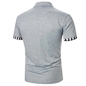 preiswerte Klassisches Poloshirt für Herren-Herren Poloshirt Golfhemd Casual Festtage Kargen Kurzarm Modisch Basic Glatt Klassisch Sommer Regular Fit Schwarz Weiß Dunkelmarine Poloshirt