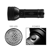 cheap Tactical Flashlights-51/100 LED 395nm UV Flashlight Black Light Ultraviolet Blacklight Detector Aluminum Torch Light UV Lamp