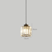 cheap Island Lights-LED Pendant Lights Kitchen Island Crystal Chandeliers 1/3 Head  Modern Farmhouse Foyer Entryway Light Fixtures Ceiling Hanging Globe Over Table Warm White Black/Gold