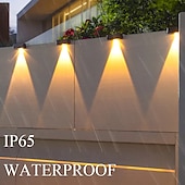 abordables Appliques d&#039;extérieur-Lampes solaires d&#039;extérieur à LED, applique murale, éclairage de clôture, éclairage de patio super lumineux, éclairage extérieur, éclairage de jardin étanche, balcon, clôture, porche, décoration de la maison, lampe de nuit solaire