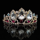 billige Tilbehør og mer-Hodeplagg Diademer Pannen Krone Retro / vintage Elegant og moderne Gotisk Royal Style Legering Til Prinsesse Svart svane Cosplay Halloween Karneval Dame Jente Kostyme smykker Motesmykker