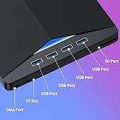 tanie Kable i adaptery-XD013 Zewnętrzny napęd DVD USB typu C 3.0 Reader Player Nagrywarka