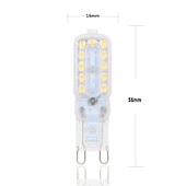 ieftine Becuri Porumb LED-lumini led bi-pin g9 6w 450-550lm 22 margele led smd 2835 t forma bec reglabil alb cald alb rece 220-240v 110-130v rohs pentru candelabre lumini de accent sub dulap lumina puci