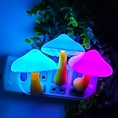 economico Luci notturne plug-in-luce notturna a led con sensore plug-in lampada luce notturna a fungo luce notturna magica a 7 colori che cambia mini belle luci notturne a forma di fungo per adulti luce notturna per bambini