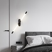 abordables Appliques murales d&#039;intérieur-applique murale led bande design 22 &quot;moderne led fond applique murale salon chambre chevet 10w aluminium applique murale intérieure ligting applique blanc chaud 1pcs 110-240v