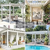 billiga Vattentäta gardiner-vattentäta utomhusgardiner för inomhusbröllop uteplats tjock sekretesshylsa gardiner för bröllop sovrum, vardagsrum, veranda, pergola, cabana, 1 panel
