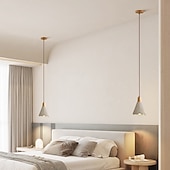 abordables Éclairages pour îlot-LED suspension design ciment 10 &quot;éclairage de l&#039;îlot de cuisine moderne ferme foyer entrée luminaires plafond suspendu globe sur table cordon réglable 1 pièces 110-240v
