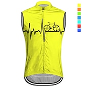 economico Maglie da uomo-Per uomo Gilet da ciclismo Maglia da ciclismo Senza maniche Bicicletta Gilet / Gilet Maglietta / Maglia Superiore con 3 tasche posteriori Ciclismo da montagna Cicismo su strada Traspirante