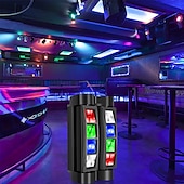 tanie Oświetlenie sceniczne-7-gwiazdkowa ruchoma głowa DJ-a – oświetlenie imprezowe do wnętrz, 8 wiązek, diody LED RGBW, 4 w 1, tryby DMX/dźwięk/automatyczne, idealne na wesela, karaoke i pokazy świetlne dyskotekowe