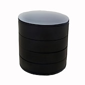 voordelige badkamer organisator-roterende sieraden organizer, 1pc roterende meerlaagse desktop opbergdoos, haaraccessoires sieraden make-up doos met deksel, stofdichte sieradendoos, sieraden opbergdoos