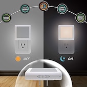 baratos plug-in luz noturna-conecte a luz noturna led regulável com sensor automático de crepúsculo ao amanhecer luzes noturnas brancas suaves e quentes para corredor quarto, quarto infantil cozinha escada