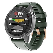 Недорогие Ремешки для часов Garmin-Ремешок для часов для Garmin Fenix 7S Pro 6S 5S Plus Epix Pro 42mm Approach S70 42mm Instinct 2S Descent Mk2S D2 Delta S 20mm силиконовый Замена Ремень Быстрая посадка 22 мм Спортивный ремешок Браслет