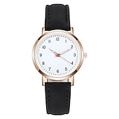 levne Quartz hodinky-dámské hodinky móda ležérní kožený pásek hodinky svítící jednoduché dámské malý ciferník quartzové hodiny šaty náramkové hodinky reloj mujer