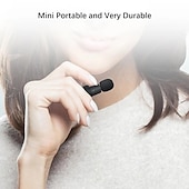 Недорогие Микрофоны-беспроводной петличный микрофон для 3,5 мм смартфона plug and play мини-микрофон для потоковой передачи в реальном времени запись игр автоматическое шумоподавление