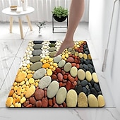 billige Absorberende baderomsteppe-diatoméjord badematte glatt stein superabsorberende baderomsteppe dørmatte nytt design
