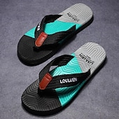 billige Uformelle sandaler-stilige flip-flops for menn med teksturert såle – komfortable strandsandaler for sommerbruk
