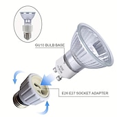 cheap Halogen Bulbs-GU10 Halogen Bulb 35W 50W MR16 GU10 Base 220V Light Bulb Halogen Flood Light Bulbs Simulated Flame Lamp