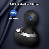cheap Body Massager-Cordless Electric Handheld Massager with 10 Vibrations, Rechargeable Neck and Body Massager – Black