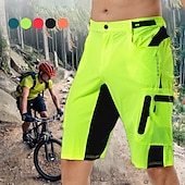 abordables Shorts, collants et pantalons pour hommes-Homme Short VTT Velo Cyclisme Short Vélo Vélo Cuissard Short Short VTT Vélo tout terrain Vélo Route Des sports Respirable Séchage rapide Poids Léger Bandes Réfléchissantes Noir avec rouge Noir