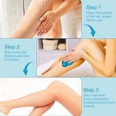 abordables Épilateurs-Gomme à cheveux en cristal pour femmes et hommes, dispositif d&#039;épilation en cristal réutilisable outil d&#039;épilation exfoliation indolore magique, gomme à cheveux magique pour les jambes des bras