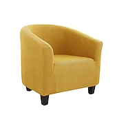 ieftine Capac de fotoliu și capac de scaun fără braț-husă scaun de club butoi burgundy husă scaun elastic husă scaun cadă, husă canapea fotoliu pentru câini animal de companie, protectie pentru mobilier canapea lavabilă moale durabilă