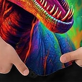 رخيصةأون حيوانات ثلاثية الأبعاد للصبي-للصبيان 3D الرسم حيوان ديناصور تي شيرت كم قصير طباعة ثلاثية الأبعاد الصيف الربيع نشيط الرياضات موضة أطفال 3-12 سنة الأماكن المفتوحة فضفاض مناسب للبس اليومي عادي