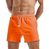 billiga Svett shorts-Herr Rosa shorts Atletiska shorts Svett shorts Träningsshorts Ficka Slät Komfort Andningsfunktion Utomhus Dagligen Utekväll Mode Ledigt Svart Vit