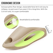 cheap Casual Sandals-Men&#039;s White Slide Sandals with Red Cutout Design – Lightweight and Comfortable Slip-On Footwear for Casual and Summer Wear