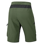 お買い得  メンズショートパンツ・タイツ・パンツ-男性用 MTBショーツ バイク バギーショーツ MTBショーツ マウンテンサイクリング ロードバイク スポーツ パッチワーク 3Dパッド 高通気性 速乾性 吸汗性 ブラック アーミーグリーン 衣類 サイクルウェア