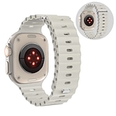 economico Cinturini per Apple Watch-Banda oceanica Compatibile con Cinturino dell&#039;Apple Watch 38mm 40mm 41mm 42mm 44mm 45mm 49mm Impermeabile Regolabili Donne Uomini Silicone Cinturino di ricambio per iwatch Series Ultra 8 7 6 5 4 3 2