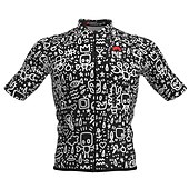 voordelige Heren shirts-Voor heren Wielrenshirt Korte mouw Fietsen Shirt Kleding Bovenlichaam met 3 achterzakken Fietsen Ademend Sneldrogend Achterzak Zilver Donker Grijs Paars Grafisch Sport Kleding