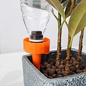 billige Vanning og irrigasjon-18 stk plante automatisk vanningstips ferie automatisk plante vanning drypp vanning sakte frigjørings utstyr potteplante vanningsverktøy med sakte frigjøring bryter kontrollventil for å ta vare på