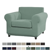 cheap Sofa Cover-Stretch Single Sofa Cover For Dogs Pet, Armchair Slipcover 1 Seater Couch Furniture Protector with Elastic Bottom Washable Couch Furniture Protector
