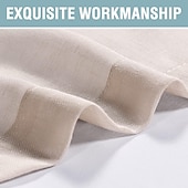 cheap Waterproof Curtains-Outdoor Linen Sheer Curtains for Patio Waterproof Indoor/Outdoor Divider Privacy Added Light Filtering Porch Decor with Detachable Self-Stick Tab Top for Gazebo/Cabana, Natural, 2 Panels