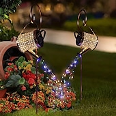 cheap Pathway Lights &amp; Lanterns-Watering Can Solar Lights Waterproof Copper Lights 36 LEDs for Outdoor Pathway Backyard Deck Lawn Patio Walkway 2 Modes Light Control