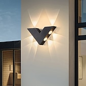 economico applique da esterno-Lampada Da Parete A Led Da Esterno Impermeabile 10 W Su E Giù Illuminazione Da Interno A Doppia Testa Curva Da Parete Camera Da Letto Moderna Luce Bianca Calda