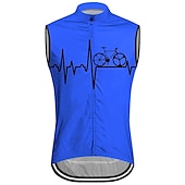 economico Maglie da uomo-Per uomo Gilet da ciclismo Maglia da ciclismo Senza maniche Bicicletta Gilet / Gilet Maglietta / Maglia Superiore con 3 tasche posteriori Ciclismo da montagna Cicismo su strada Traspirante